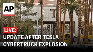 LIVE: Press conference after Tesla Cybertruck explosion outside Trump’s Las Vegas hotel