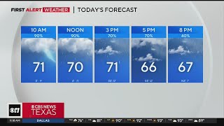 Heavy rain falls across North Texas