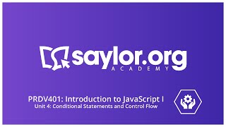 Conditional Statements and Control Flow: JavaScript Course Study Session #4