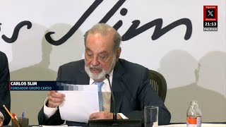 Carlos Slim rechaza aranceles de Trump al acero y aluminio