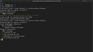 driftctl short demo - Scanning your infrastructure for drift