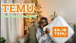 *NEW  HUGE TEMU COLLECTIVE HAUL 2024!! HOME DECOR & MORE #temu #haul #christmas