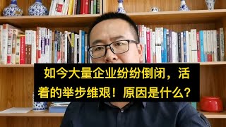 如今大量企业纷纷倒闭，活着的不少举步维艰哀鸿遍野！原因是什么