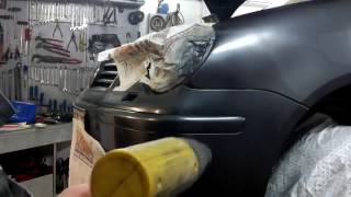 Spot-repair, Unfallschaden beseitigen, Auto anlackieren, Stoßstange und Kotflügel reparieren