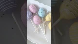 Simple Pastel Easter Egg Cake Pops Tutorial!💜🩵🩷 | Easter Cake Pop Ideas!