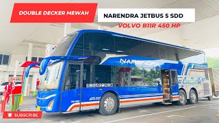 DOUBLE DECKER MEWAH DI JALURNYA || ADA LAYANAN KELAS MEWAHNYA || PO NARENDRA NA 082 || SCANIA K450CB