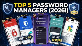 Top 5 Best Password Manager Apps You Must Use in 2026