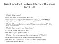 basic embedded hardware interview questions part 1 spi