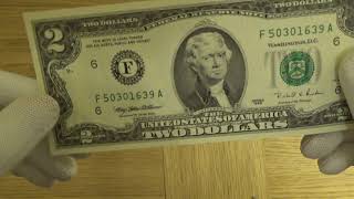 1995 2 US Dollar Bill