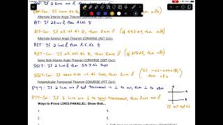 Geometry - Proving Lines Parallel with Converses