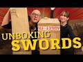 How Many Can You Name? MASSIVE Swords UNBOXING with Matt Easton & @lucykatecrochet