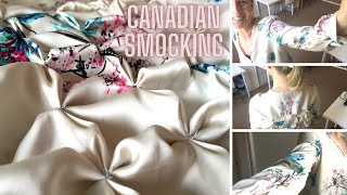 Canadian SMOCKING | Fabric Manipulation Textiles Technique | Didsbury Art Studio