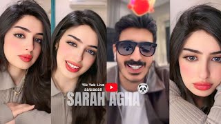 لايف سارة أغا 22/2/2025 تيك توك Sarah Agha Tik Tok Live