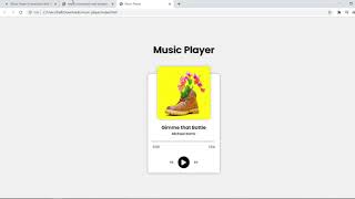 Music Player In JavaScript With Source Code | Source Code & Projects