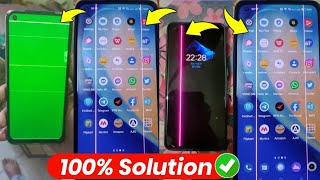 phone ki screen par line kaise hataye realme | mobile screen lining blinking problem