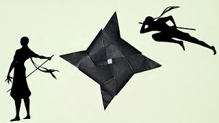 How to make Paper Ninja Star Boomerang｜Easy Origami Shuriken｜Simple DIY Ninja Weapon for Beginner