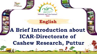 MAFF-2023 || A brief Introduction about ICAR-Directorate of Cashew Research, Puttur || English