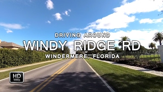 Driving on Windy Ridge Rd from Hempel Ave to Apopka Vineland Rd