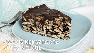 Csokis keksztorta sütés nélkül | Mindmegette.hu