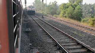 Konkan Railway - Arriving at Sindhudurg - 01111 Mumbai CSMT-Madgaon Konkan Kanya Express