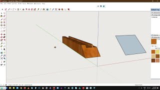 Cutting mitres on a profile frame end in SketchUp