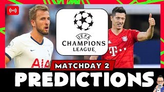2019/20 Champions League - Matchday 2 Predictions
