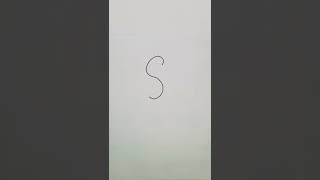 Rose day specialdrawing l How to draw a rose flower easy from letter S