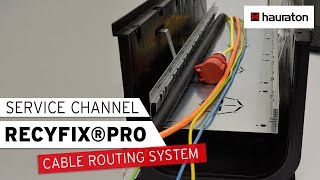 SERVICE CHANNEL RECYFIX®PRO | Cable Routing System