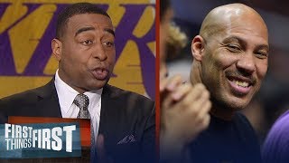 Cris Carter states LaVar's threat to move Lonzo from Lakers will deter LeBron | FIRST THINGS FIRST