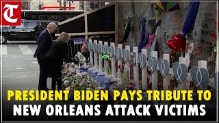 President Biden, fist lady halt convoy to pay tribute to people killed in New Orleans attack