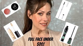 2021 Full Face Under $20! Drugstore Products! Elf and Essence! Multitask on a budget in 10 minutes!