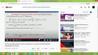 Numerical differentiation in python newtons difference method