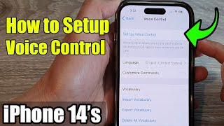 iPhone 14's/14 Pro Max: How to Setup Voice Control