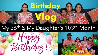 గుడ్డు\u0026మైదా లేకుండా చేసిన కేక్/ Cake w/o Egg \u0026 Maida💐My birthday vlog with Pasta from my daughter