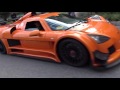 young racing girl drive the gumpert apollo