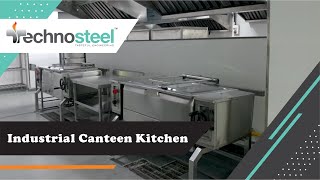 Modern Industrial Canteen Kitchen.