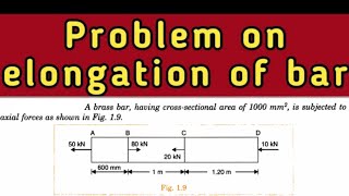 HOW TO CALCULATE THE ELONGATION OF A BRASS BAR.