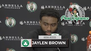 Jaylen Brown on 15-16 start: "I Think We Can Still Be a Good Team" | Celtics vs 76ers Postgame