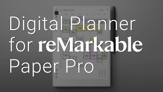 Daily Digital Planner for reMarkable Paper Pro | Smart Planning Made Simple