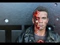 Terminator 2 Battle Damaged T-800 Hot Toys DX13 Sideshow Exclusive T-1000 figure review