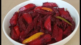 በጣም ጣፋጭ ቀይስር በድንች አስራር//Ethiopian food beetroots with potatoes