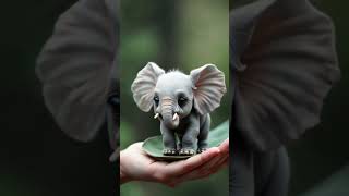 Tiny Baby Elephant? Meet the Most Adorable Mini Elephant Ever! #Ai #rareanimals