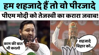 Tejashwi Yadav ने PM Modi के शहजादे वाले तंज का दिया करारा जवाब | Bihar | Darbhanga | Election 2024