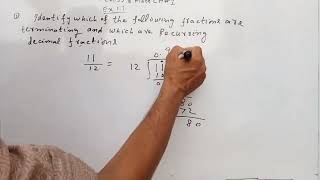 Complete Guide to Terminating and Recurring Decimals| Exercise 1.1