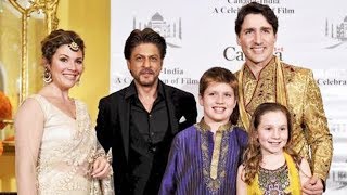 Shahrukh Khan MEETS Canadian PM Justin Trudeau And His Family