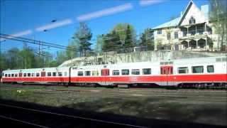 Helsinki - InterCity Train Ride from Central Railway Station to Tikkurila, Finland