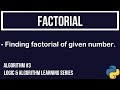 Python Algorithm Tutorial #3 | Factorial