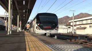 20190221 あずさ2号 5052M 大月駅 E257系長モトM 204編成+M 114編成