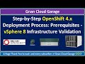 Step-by-Step OpenShift 4.x Deployment Process: Prerequisites - vSphere 8 Infrastructure Validation