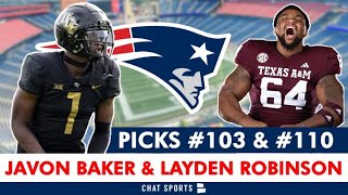 New England Patriots Select Javon Baker & Layden Robinson In 4th Round of 2024 N